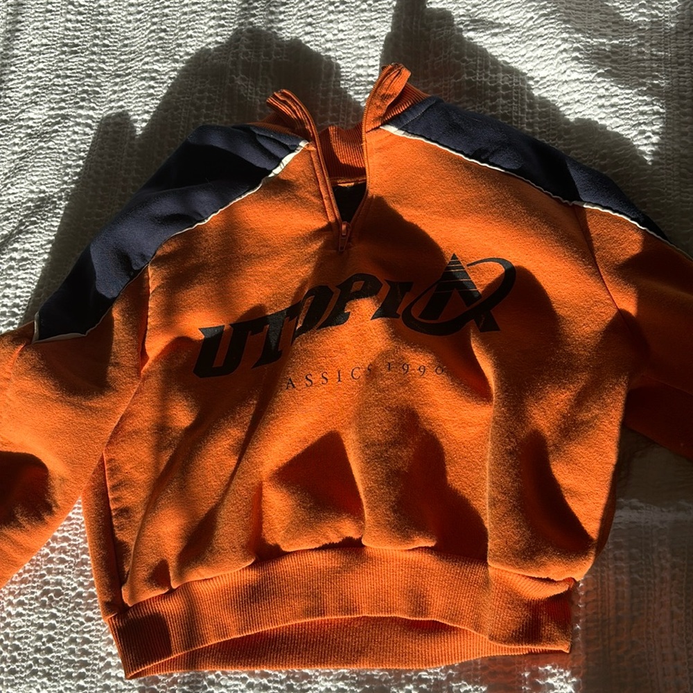 Urban Outfitters classic Utopia partial zip up sweatshirt